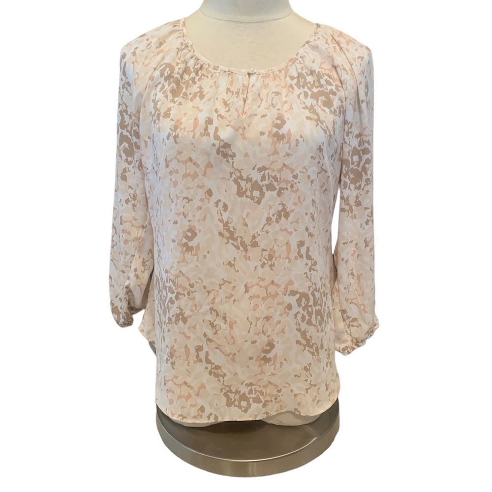 Larry Levine Cream Blouse